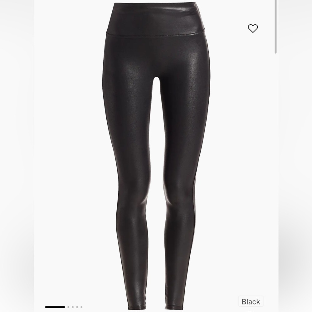SPANX Glossy Black Leggings